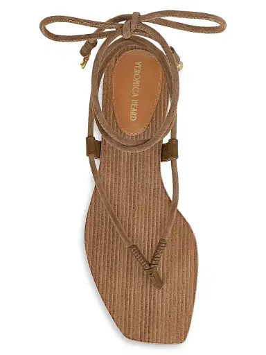 Veronica Beard Women's Rosetta Strappy Suede Sandals - Chestnut - Size 11 | Thumbnail 4 Veronica Beard Women's Rosetta Strappy Suede Sandals - Chestnut - Size 11 | Thumbnail 4