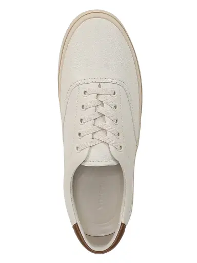 Vince Men's Seaside Leather Low-Top Sneakers - Pebble White | Thumbnail 4 Vince Men's Seaside Leather Low-Top Sneakers - Pebble White | Thumbnail 4