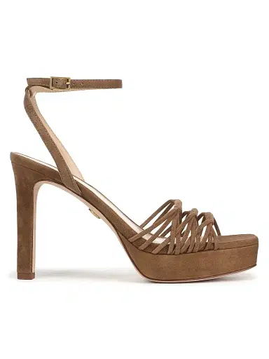 Veronica Beard Women's Beverlee 100MM Suede Stiletto Sandals | Thumbnail 1 Veronica Beard Women's Beverlee 100MM Suede Stiletto Sandals | Thumbnail 1