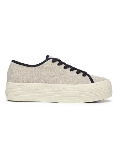 Veronica Beard Women's Truett Canvas Low-Top Platform Sneakers | Thumbnail 1 Veronica Beard Women's Truett Canvas Low-Top Platform Sneakers | Thumbnail 1