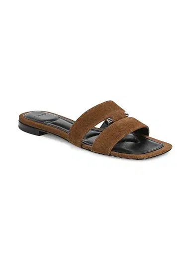 Vince Women's Piper Suede Slip-On Sandals | Thumbnail 2 Vince Women's Piper Suede Slip-On Sandals | Thumbnail 2