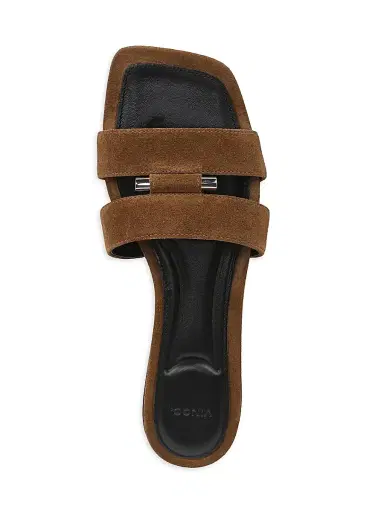 Vince Women's Piper Suede Slip-On Sandals | Thumbnail 4 Vince Women's Piper Suede Slip-On Sandals | Thumbnail 4