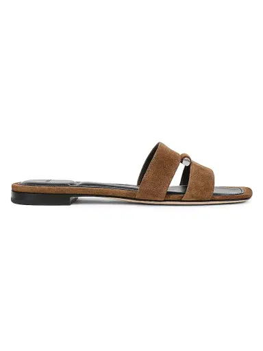 Vince Women's Piper Suede Slip-On Sandals | Thumbnail 1 Vince Women's Piper Suede Slip-On Sandals | Thumbnail 1