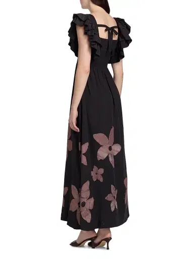 Elisamama Women's Sola Floral Cotton A-Line Maxi Dress | Thumbnail 5 Elisamama Women's Sola Floral Cotton A-Line Maxi Dress | Thumbnail 5