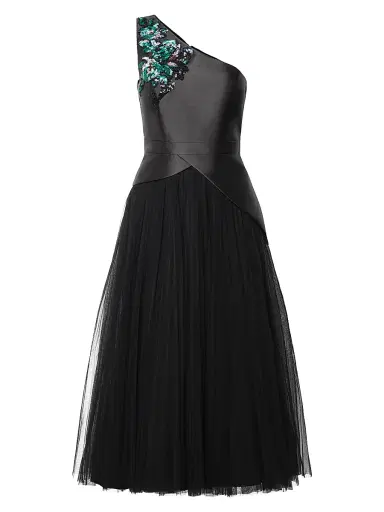 Kay Unger Women's Annabeth Embellished One-Shoulder Cocktail Dress - Black | Thumbnail 1 Kay Unger Women's Annabeth Embellished One-Shoulder Cocktail Dress - Black | Thumbnail 1
