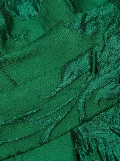 Kay Unger Women's Mariah Textured Floral Jacquard A-Line Gown - Fern Green | Thumbnail 7 Kay Unger Women's Mariah Textured Floral Jacquard A-Line Gown - Fern Green | Thumbnail 7