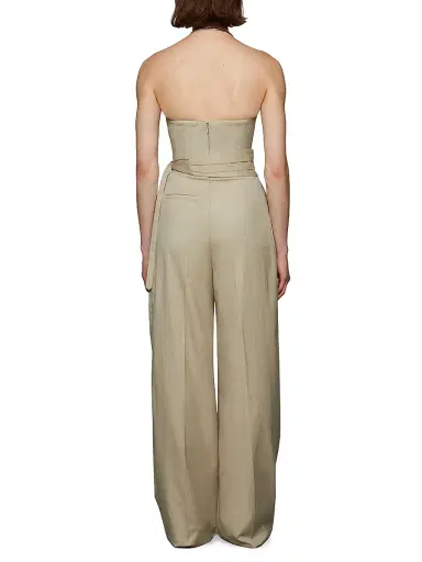 Et Ochs Women's Crosby Strapless Jumpsuit - Taupe | Thumbnail 5 Et Ochs Women's Crosby Strapless Jumpsuit - Taupe | Thumbnail 5
