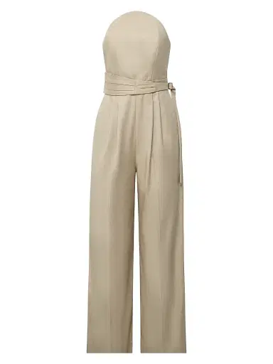 Et Ochs Women's Crosby Strapless Jumpsuit - Taupe | Thumbnail 1 Et Ochs Women's Crosby Strapless Jumpsuit - Taupe | Thumbnail 1