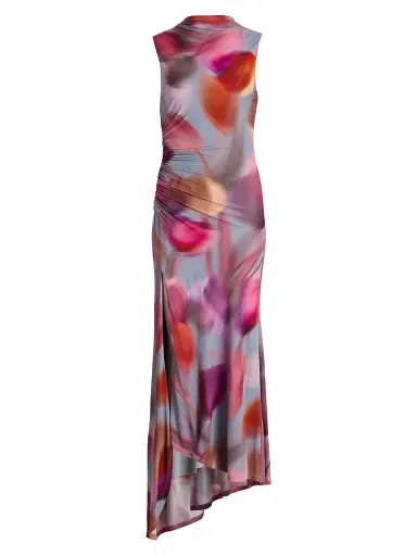 Amur Women's Kai Printed Asymmetric Sleeveless Maxi Dress | Thumbnail 1 Amur Women's Kai Printed Asymmetric Sleeveless Maxi Dress | Thumbnail 1