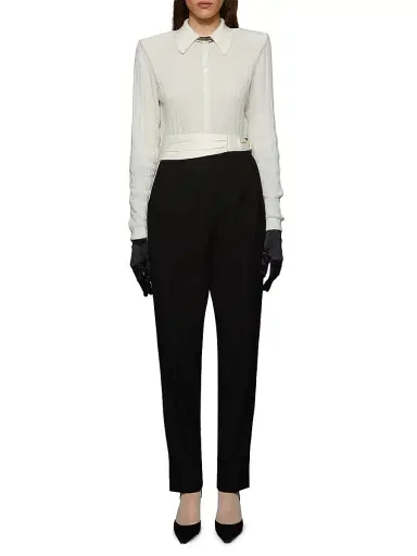 Et Ochs Women's Magnus Cummerbund Pants - Black | Thumbnail 2 Et Ochs Women's Magnus Cummerbund Pants - Black | Thumbnail 2