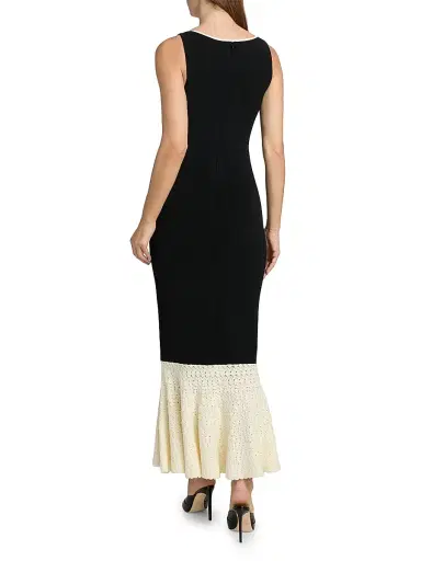 Et Ochs Women's Maude Pointelle-Knit Cut-Out Midi-Dress - Black | Thumbnail 5 Et Ochs Women's Maude Pointelle-Knit Cut-Out Midi-Dress - Black | Thumbnail 5