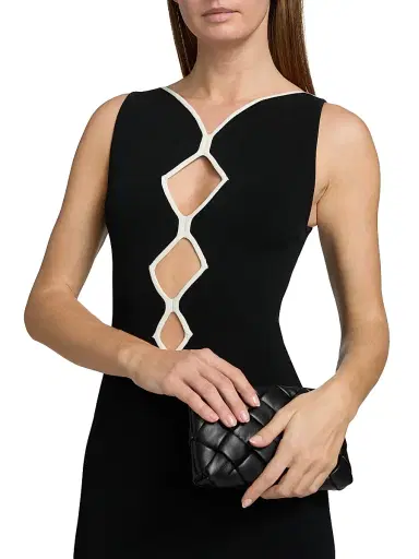 Et Ochs Women's Maude Pointelle-Knit Cut-Out Midi-Dress - Black | Thumbnail 6 Et Ochs Women's Maude Pointelle-Knit Cut-Out Midi-Dress - Black | Thumbnail 6