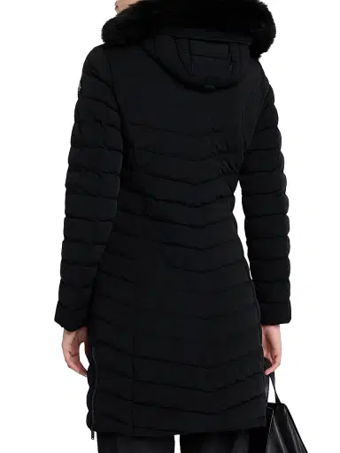 Moose Knuckles Women's Andesite Shearling & Down Parka - Black | Thumbnail 4 Moose Knuckles Women's Andesite Shearling & Down Parka - Black | Thumbnail 4