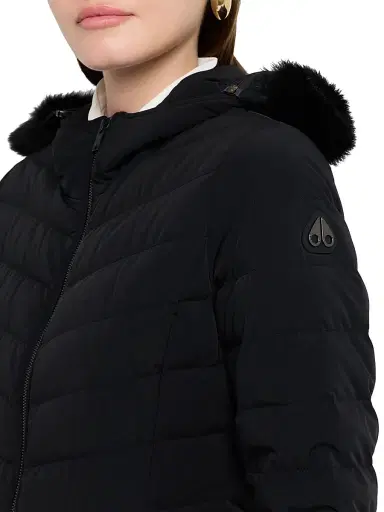 Moose Knuckles Women's Andesite Shearling & Down Parka - Black | Thumbnail 5 Moose Knuckles Women's Andesite Shearling & Down Parka - Black | Thumbnail 5