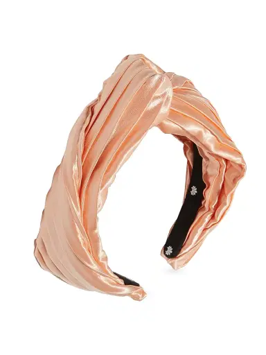 Lele Sadoughi Kids Greta Satin Twisted Headband - Grape Fruit | Thumbnail 1 Lele Sadoughi Kids Greta Satin Twisted Headband - Grape Fruit | Thumbnail 1