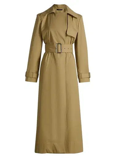 Toccin Women's Declan Cotton Belted Trench Coat - Khaki | Thumbnail 1 Toccin Women's Declan Cotton Belted Trench Coat - Khaki | Thumbnail 1