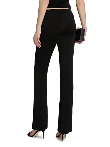 Toccin Women's Gemma Knit Seamed Flared Pants - Jet | Thumbnail 5 Toccin Women's Gemma Knit Seamed Flared Pants - Jet | Thumbnail 5