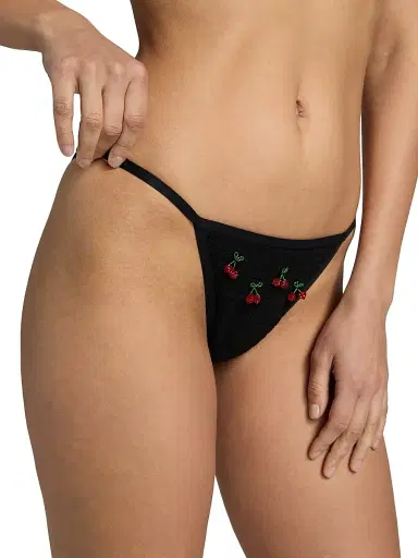 Beach Riot Women's Roxie Bikini Bottom - Black Cherry | Thumbnail 5 Beach Riot Women's Roxie Bikini Bottom - Black Cherry | Thumbnail 5