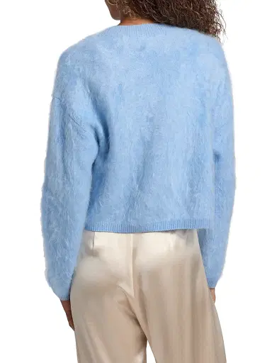 Cami NYC Women's Josefa Fuzzy Cashmere Cardigan - Cerulean | Thumbnail 5 Cami NYC Women's Josefa Fuzzy Cashmere Cardigan - Cerulean | Thumbnail 5