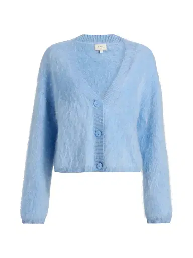 Cami NYC Women's Josefa Fuzzy Cashmere Cardigan - Cerulean | Thumbnail 1 Cami NYC Women's Josefa Fuzzy Cashmere Cardigan - Cerulean | Thumbnail 1