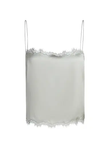 DÔEN Women's Loure Lace-Trim Silk Camisole Top - Eucalyptus - Size XS | Thumbnail 1 DÔEN Women's Loure Lace-Trim Silk Camisole Top - Eucalyptus - Size XS | Thumbnail 1