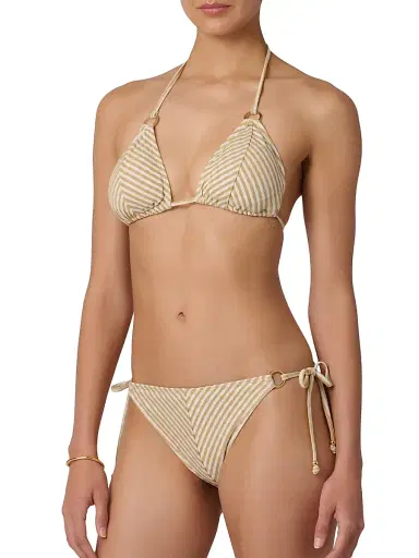 Shoshanna Women's Mitered Triangle Bikini Top | Thumbnail 3 Shoshanna Women's Mitered Triangle Bikini Top | Thumbnail 3