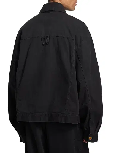 Willy Chavarria Men's Chachi Denim Trucker Jacket | Thumbnail 5 Willy Chavarria Men's Chachi Denim Trucker Jacket | Thumbnail 5