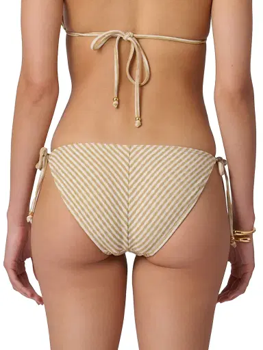 Shoshanna Women's Mitered Striped Triangle Bikini Bottom | Thumbnail 3 Shoshanna Women's Mitered Striped Triangle Bikini Bottom | Thumbnail 3