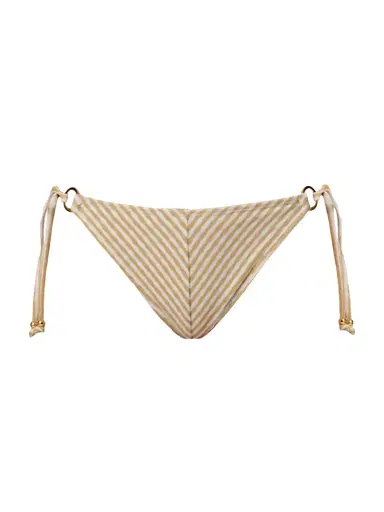 Shoshanna Women's Mitered Striped Triangle Bikini Bottom | Thumbnail 1 Shoshanna Women's Mitered Striped Triangle Bikini Bottom | Thumbnail 1