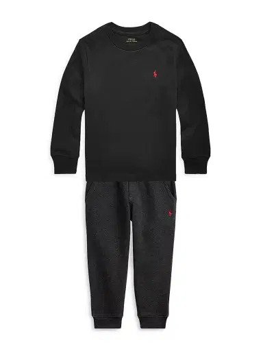 Polo Ralph Lauren Little Boy's & Boy's Cotton Jersey Long-Sleeve T-Shirt - Black | Thumbnail 2 Polo Ralph Lauren Little Boy's & Boy's Cotton Jersey Long-Sleeve T-Shirt - Black | Thumbnail 2