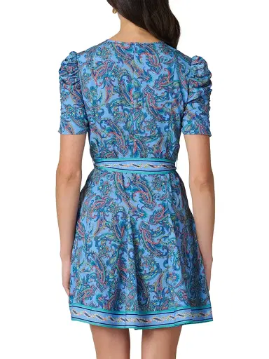Shoshanna Women's Emerson Printed Woven Dress - Blue Multi | Thumbnail 3 Shoshanna Women's Emerson Printed Woven Dress - Blue Multi | Thumbnail 3
