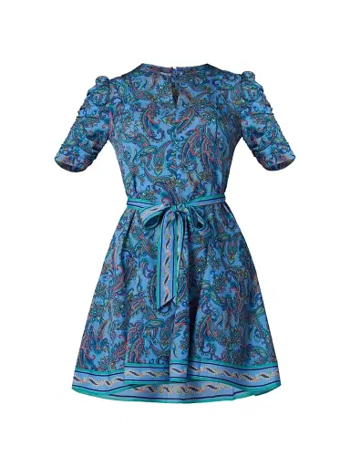 Shoshanna Women's Emerson Printed Woven Dress - Blue Multi | Thumbnail 1 Shoshanna Women's Emerson Printed Woven Dress - Blue Multi | Thumbnail 1