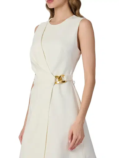 Shoshanna Women's Lily Side Link Minidress - | Thumbnail 4 Shoshanna Women's Lily Side Link Minidress - | Thumbnail 4