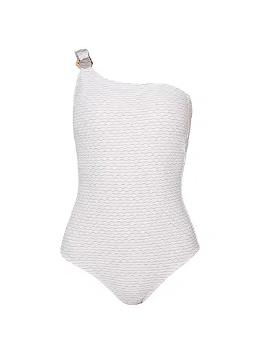Shoshanna Women's Ring One-Shoulder One-Piece Swimsuit - Gold | Thumbnail 1 Shoshanna Women's Ring One-Shoulder One-Piece Swimsuit - Gold | Thumbnail 1