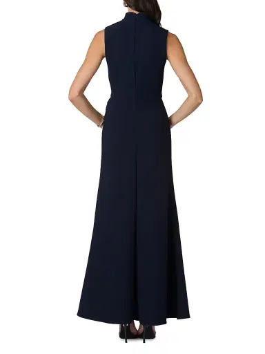 Shoshanna Women's Annelise Crepe Maxi Dress - Navy | Thumbnail 3 Shoshanna Women's Annelise Crepe Maxi Dress - Navy | Thumbnail 3