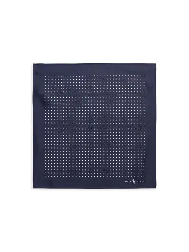 Polo Ralph Lauren Men's Polka Dot Silk Pocket Square | Thumbnail 2 Polo Ralph Lauren Men's Polka Dot Silk Pocket Square | Thumbnail 2