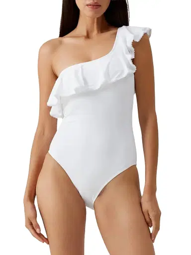 Melissa Odabash Women's Tennessee Ruffled One-Piece Swimsuit - White | Thumbnail 2 Melissa Odabash Women's Tennessee Ruffled One-Piece Swimsuit - White | Thumbnail 2