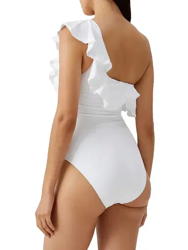 Melissa Odabash Women's Tennessee Ruffled One-Piece Swimsuit - White | Thumbnail 3 Melissa Odabash Women's Tennessee Ruffled One-Piece Swimsuit - White | Thumbnail 3
