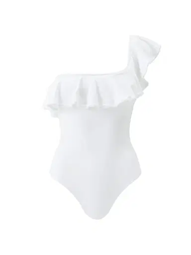 Melissa Odabash Women's Tennessee Ruffled One-Piece Swimsuit - White | Thumbnail 1 Melissa Odabash Women's Tennessee Ruffled One-Piece Swimsuit - White | Thumbnail 1