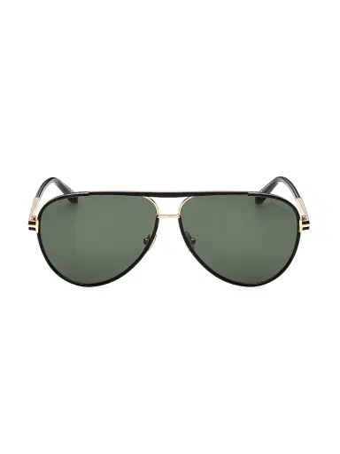 Tom Ford Women's Rupert 63MM Aviator Sunglasses - Black Green | Thumbnail 2 Tom Ford Women's Rupert 63MM Aviator Sunglasses - Black Green | Thumbnail 2