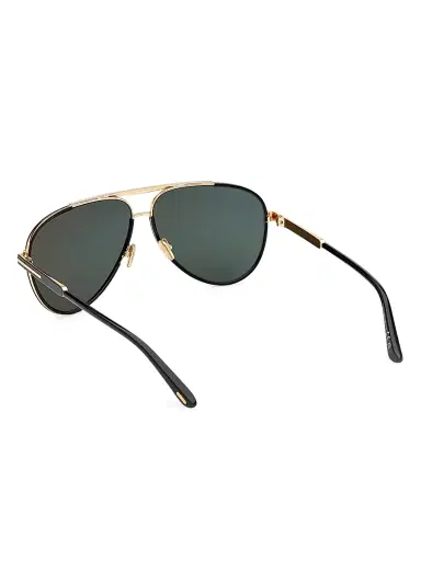 Tom Ford Women's Rupert 63MM Aviator Sunglasses - Black Green | Thumbnail 4 Tom Ford Women's Rupert 63MM Aviator Sunglasses - Black Green | Thumbnail 4