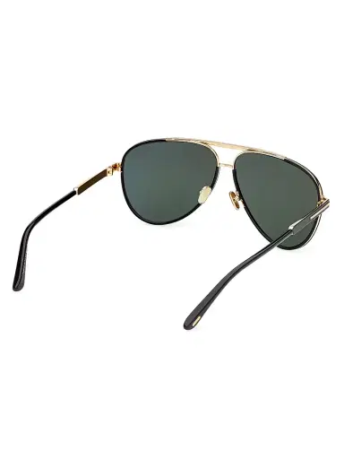 Tom Ford Women's Rupert 63MM Aviator Sunglasses - Black Green | Thumbnail 6 Tom Ford Women's Rupert 63MM Aviator Sunglasses - Black Green | Thumbnail 6