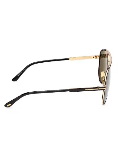 Tom Ford Women's Rupert 63MM Aviator Sunglasses - Black Green | Thumbnail 7 Tom Ford Women's Rupert 63MM Aviator Sunglasses - Black Green | Thumbnail 7