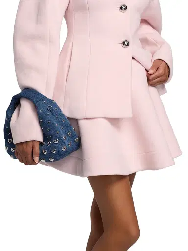 Ganni Women's Peacoat Wool Miniskirt - Ballerina | Thumbnail 6 Ganni Women's Peacoat Wool Miniskirt - Ballerina | Thumbnail 6