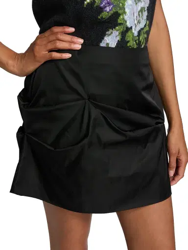 Ganni Women's Duchesse Satin Miniskirt - Black - Size 14 | Thumbnail 6 Ganni Women's Duchesse Satin Miniskirt - Black - Size 14 | Thumbnail 6