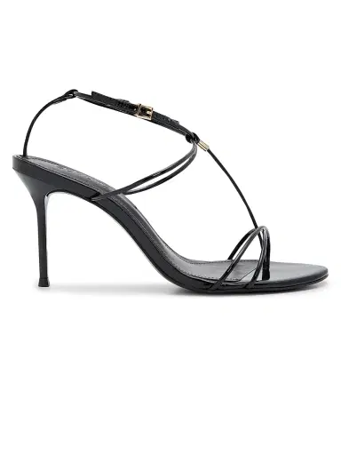 Schutz Women's Jules 90MM Leather Sandals - Black | Thumbnail 1 Schutz Women's Jules 90MM Leather Sandals - Black | Thumbnail 1
