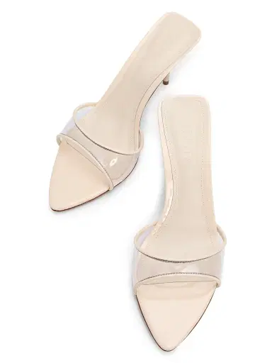 Schutz Women's Elodie Vinyl 75MM Patent Leather Sandals - Transparent White | Thumbnail 4 Schutz Women's Elodie Vinyl 75MM Patent Leather Sandals - Transparent White | Thumbnail 4