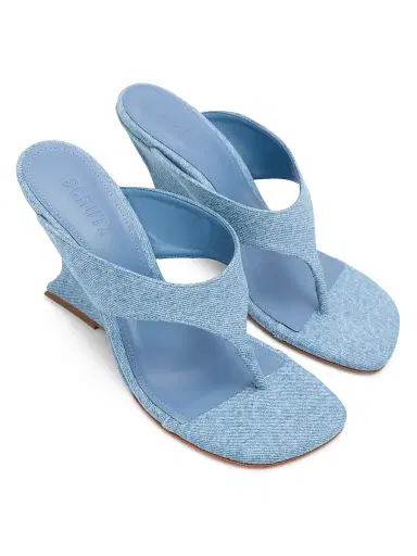 Schutz Women's Maya 90MM Denim Sandals - Light Denim - Size 9.5 | Thumbnail 2 Schutz Women's Maya 90MM Denim Sandals - Light Denim - Size 9.5 | Thumbnail 2