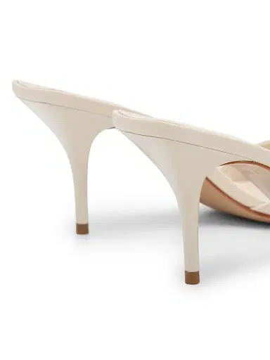 Schutz Women's Elodie 75MM Leather Sandals - Sugar White | Thumbnail 3 Schutz Women's Elodie 75MM Leather Sandals - Sugar White | Thumbnail 3