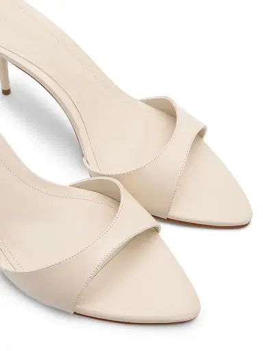 Schutz Women's Elodie 75MM Leather Sandals - Sugar White | Thumbnail 5 Schutz Women's Elodie 75MM Leather Sandals - Sugar White | Thumbnail 5